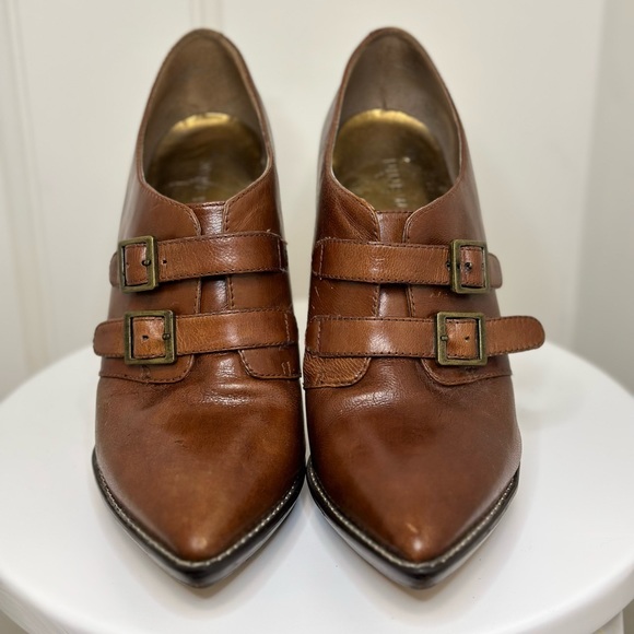 Nine West Brown Leather Heels - Picture 2 of 5